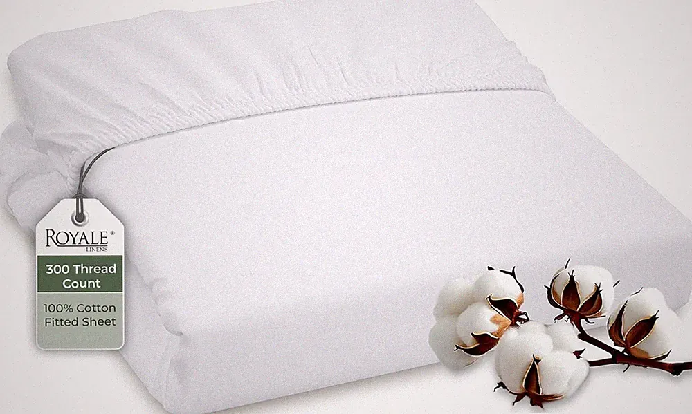300 Thread Count 100% Long Staple Combed Cotton Queen - Super Soft Deep Pocket