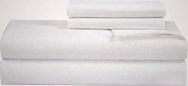 300 Thread Count 100% Long Staple Combed Cotton Stripe Sheet Set - 4 Piece Queen