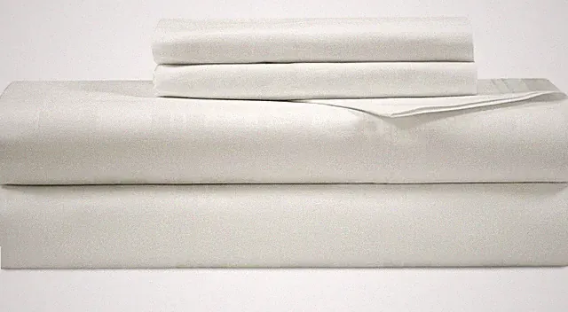 300 Thread Count 100% Long Staple Combed Cotton Striped Set - 4 Piece Queen B...