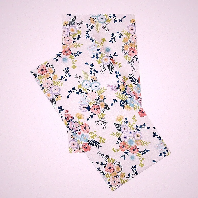300 Thread Count Floral Print Cotton Blend Pillowcase Set 2-Piece Standard Queen