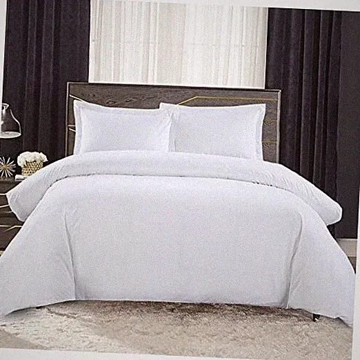 300-Thread-Count Original Percale 3 Piece Queen Duvet Cover Full/Queen White