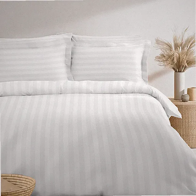 Cotton Queen Duvet Cover Set, 300 Thread Count Long Staple Cotton Sateen Weav...