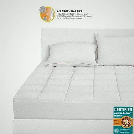 Great Sleep Breathewell Certified Asthma & Allergy Friendly Full Mattress Pad