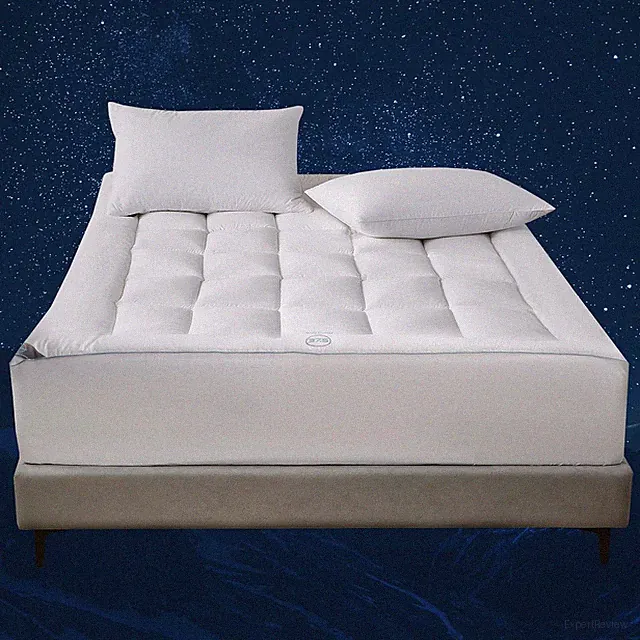 King Size Temperature Regulating Pillow Top Mattress Topper with Deep Pocket