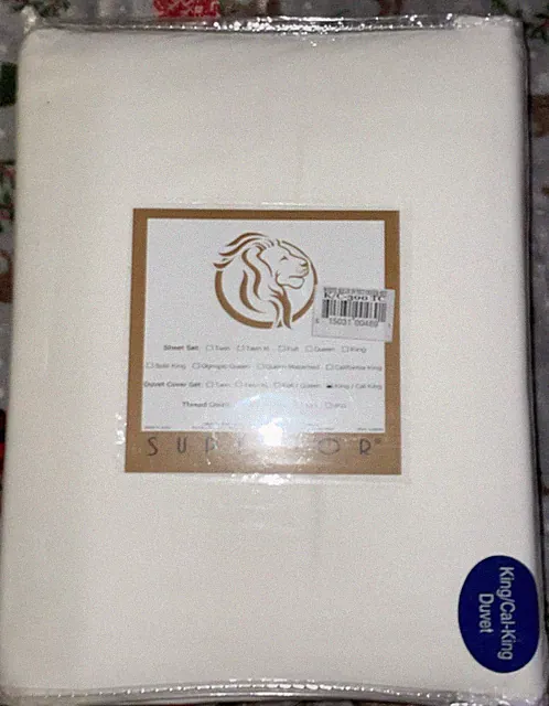New 300 Thread Count Egyptian Cotton Solid Duvet Cover Set Sham King / Cal King