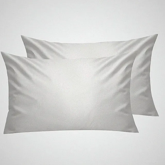 Queen Pillow Cases Set of 2, 300 Thread Count 100% Cotton Pillow Covers, Brea...