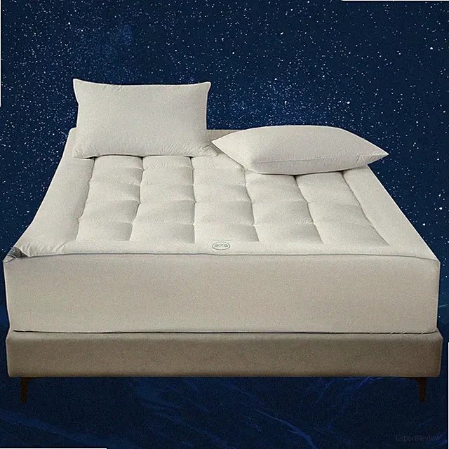 Queen Temperature Regulating Pillow Top Mattress Topper with 37.5® Tech