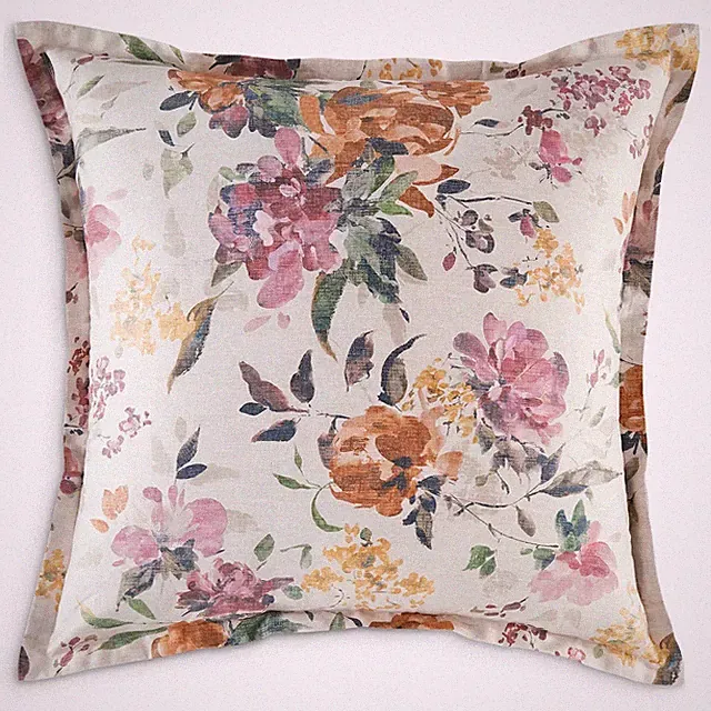 SKY HARPER AUTUMNAL FLORAL 300 TC EURO SHAMS SET OF 2