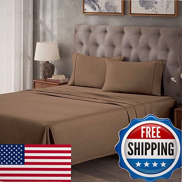 Superior Egyptian Cotton 300 Thread Count Bed Sheet Set 1 Elastic Deep Pocket